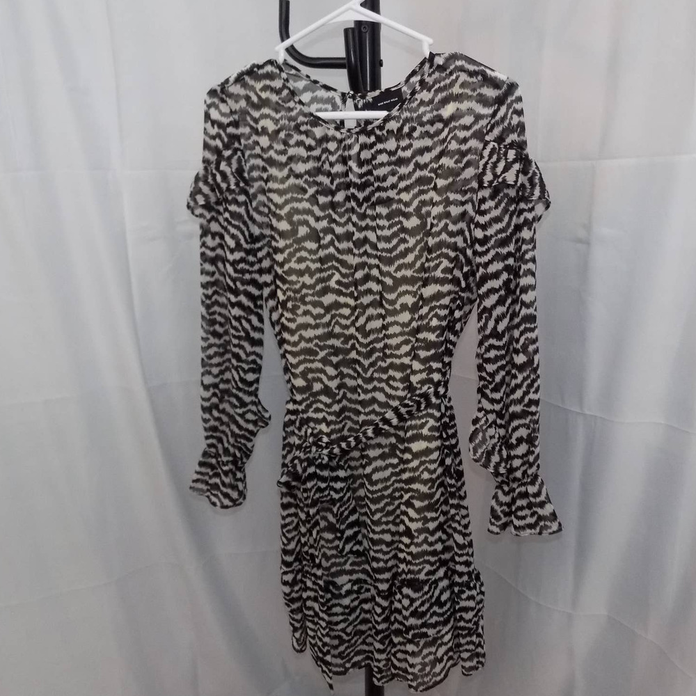 Who What Wear Animal Ikat Print Dress M